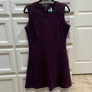 Matilda Jane sheath dress in deep jewel-tone eggplant